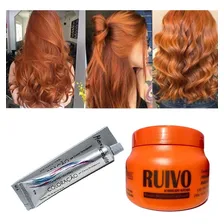 Kit Ruivo Acobreado 01 Mascara 250g E 01 Tinta 8.44 Mairibel Tom 8.44 - louro claro cobre intenso Foto mini 1