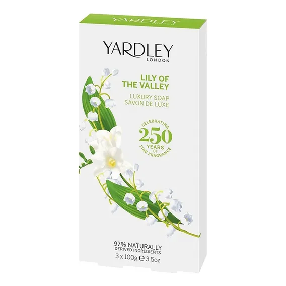 Kit Sabonete Em Barra Lily Of The Valley 3x100g Yardley Foto 1