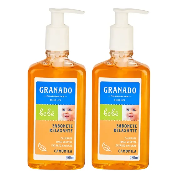 Kit Sabonete Granado Camomila LĂquido Glicerina BebĂȘ 250ml Foto 1