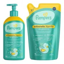 Kit Sabonete Líquido Pampers 400ml + Refil Sabonete 350ml Foto mini 1