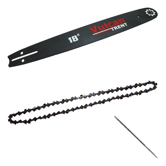 Kit Sabre Facão 18 Pol + Corrente 32 Dente Motosserra Vulcan Foto 1
