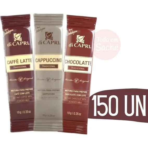 Kit Sachê Davinci Cappuccino + Chocolate + Café Leite 150 Un Foto 1