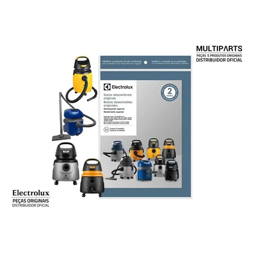 Kit Saco Descartável A20810201 Aspirador De Pó Electrolux Foto 1