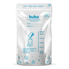 Kit Saco Para Armazenar Leite Materno 25 Unidades 200ml Branco Buba 09923 Foto mini 2
