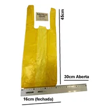 Kit Sacola Amarela 1000 30x45 + 1000 38x48 + 1000 40x50 Foto mini 2