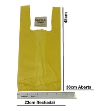 Kit Sacola Amarela 1000 30x45 + 1000 38x48 + 1000 40x50 Foto mini 3