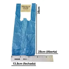 Kit Sacola Azul 1000 25x35 + 1000 30x40 + 1000 40x50 Rioplas Foto mini 2