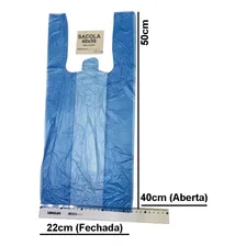 Kit Sacola Azul 1000 25x35 + 1000 30x40 + 1000 40x50 Rioplas Foto mini 4