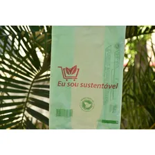 Kit Sacola Biodegradável Verde - 1000 38x50cm + 1000 50x60cm Foto mini 2