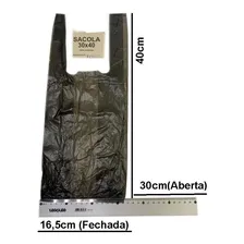 Kit Sacola Preta 1000 30x40 + 1000 38x48 + 1000 50x60 Foto mini 1