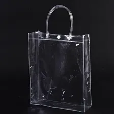 Kit Sacola Pvc Transparente 12un Vermelha 27,5x19,5cm Foto mini 4