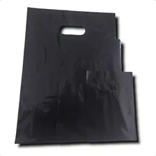 Kit Sacolas Plásticas 15x20|20x30|30x40 - 50 De Cada 150un Cor Preto Liso Foto mini  2