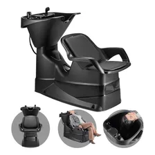 Kit Salão Beleza Lavatório Reclinável Champ Preto + Cadeira Foto mini 3