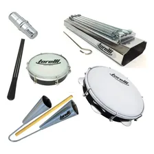 Kit Samba E Pagode Pandeiro Reco Tamborim Agogô Ganza Foto  mini 1