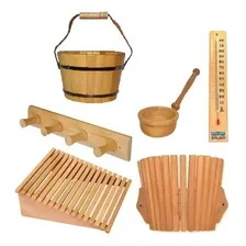 Kit Sauna Seca Balde, Encosto, Cabide, Lumin, Term Sodramar Foto mini 1