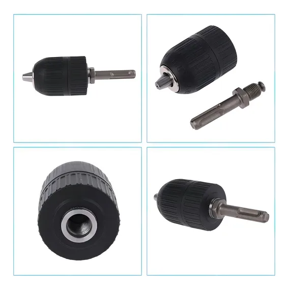 Kit Sds Plus Mandril Aperto Rápido De 1/2 + Haste Martelete Foto 1