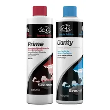 Kit Seachem Prime 325ml Seachem Clarity 325ml Combo Aquário Foto mini 1