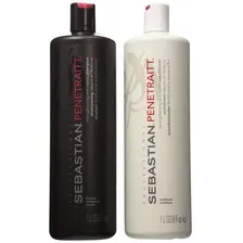 Kit Sebastian Penetraitt Shampoo + Condicionador 1000ml Cada Foto  mini 1