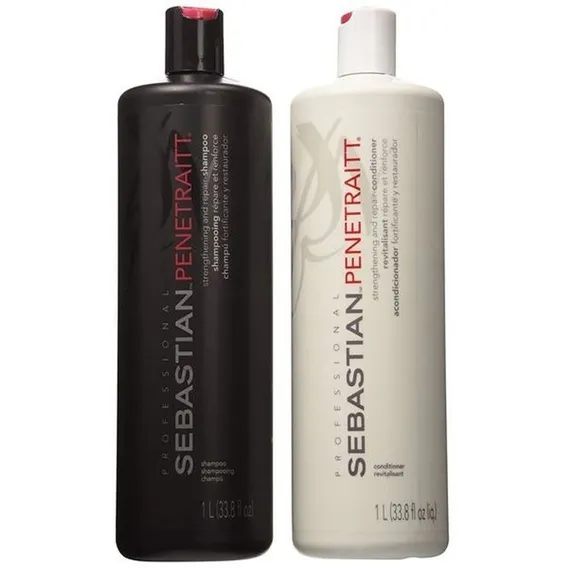 Kit Sebastian Penetraitt Shampoo + Condicionador 1000ml Cada Foto 1