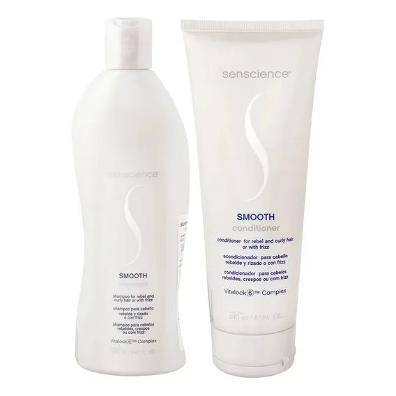 Kit Senscience Smooth Shampoo 300ml E Condicionador 300ml Foto 1