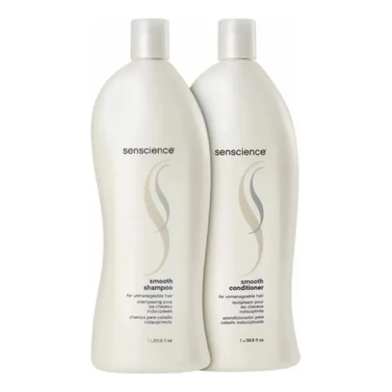 Kit Senscience Smooth Shampoo + Condicionador 1l Foto 1