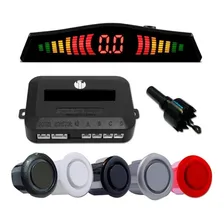 Kit Sensor De Estacionamento Ré 4 Sinal 22mm Sonoro Universal Cor Prata Foto mini 1