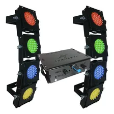 Kit Sequencial De Led Multiformas Deltrônica 8 Canhões Rgby Foto  mini 1