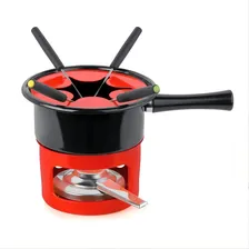 Kit Serviço Fondue Viena Vermelho Esmaltada Foto mini 1