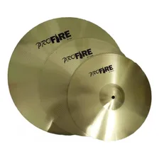 Kit Set Prato Bateria Pro Fire 14 16 20 Alloy Cor Dourado Foto mini 1