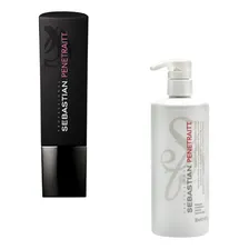 Kit Shampoo 250ml E Máscara 500ml Sebastian Penetraitt Foto  mini 1