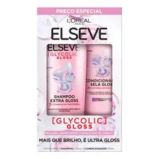 Kit Shampoo 375ml E Condicionador 170ml Elseve Glycolic Foto  mini 1