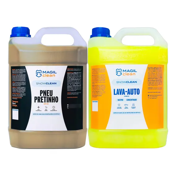 Kit Shampoo Automotivo + Limpa Pneu Semi Gel - 5 Litros Foto 1