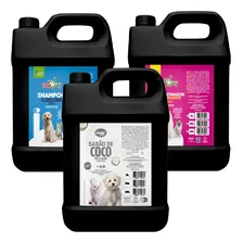 Kit Shampoo Clareador Condicionador Pré Banho Tosa Caes 5l Fragrância Pré Banho/shampoo Clareador/condicionador Foto mini 1