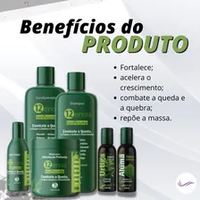 Kit Shampoo + Cond + Máscara 500ml Tonificante 12 Ervas Foto mini 4