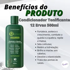 Kit Shampoo + Cond + Máscara 500ml Tonificante 12 Ervas Foto mini  3
