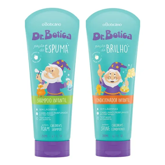 Kit Shampoo + Condicionador 200ml Dr. Botica O Boticário Foto 1