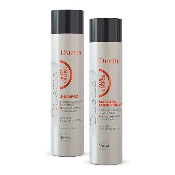 Kit Shampoo + Condicionador Aloe Cachos Duetto Foto 1
