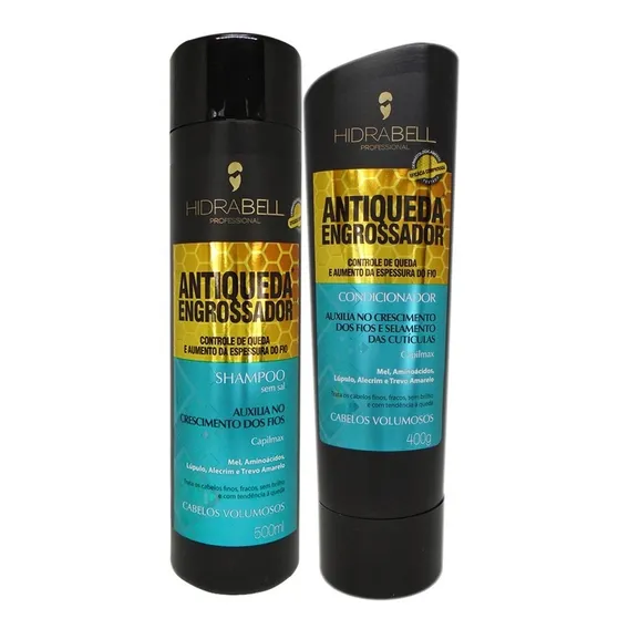 Kit Shampoo + Condicionador Antiqueda Engrossador Hidrabell Foto 1