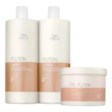 Kit Shampoo Condicionador E Máscara Wella Fusion Foto mini 2