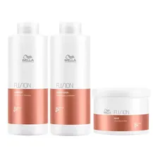 Kit Shampoo Condicionador E Máscara Wella Fusion Foto mini 1