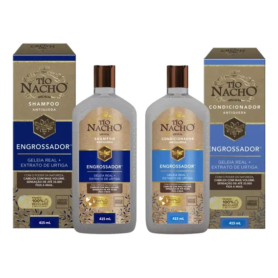 Kit Shampoo + Condicionador Engrossador Tio Nacho 415ml Foto 1