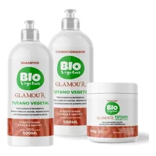Kit Shampoo + Condicionador + Máscara Biovegetais Glamour Foto mini 1