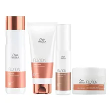 Kit Shampoo Condicionador Máscara E Amino Wella Fusion Foto  mini 1