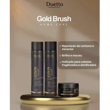 Kit Shampoo + Condicionador+ Mascara Gold Brush Duetto Professional Foto mini 2