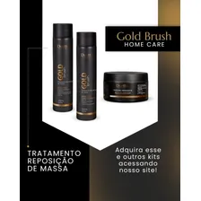 Kit Shampoo + Condicionador+ Mascara Gold Brush Duetto Professional Foto mini 3