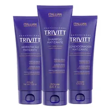 Kit Shampoo/condicionador/mascara Matizante Trivitt Itallian Foto mini 2