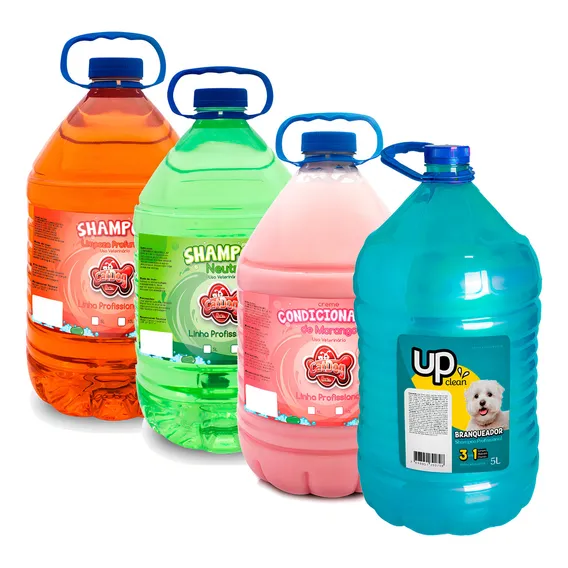 Kit Shampoo Condicionador Profissional Pet Shop Banho E Tosa Foto 1