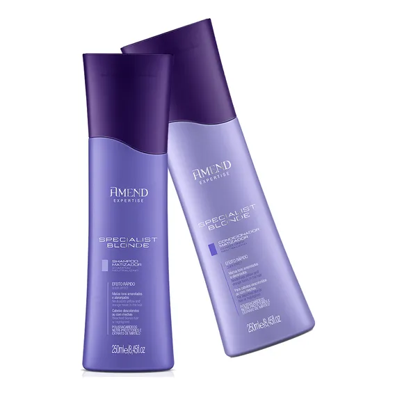 Kit Shampoo + Condicionador Specialist Blonde Amend 250ml Foto 1