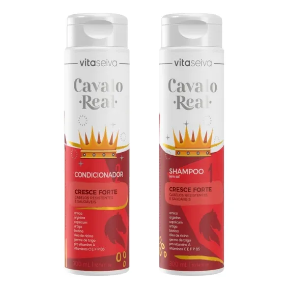 Kit Shampoo + Condicionador Vita Seiva Cavalo Real 300ml Foto 1