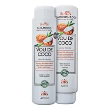 Kit Shampoo + Condicionador Vou De Coco Linha Vegana Griffus Foto mini  2